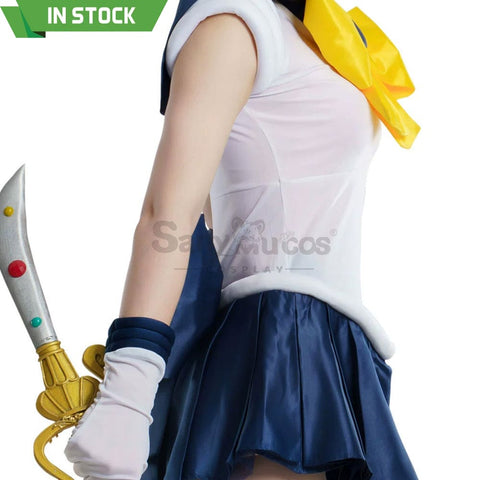 【In Stock】Anime Sailor Moon Cosplay Uranus Haruka Tenou Battle Suit Costume Premium Edition Costumes