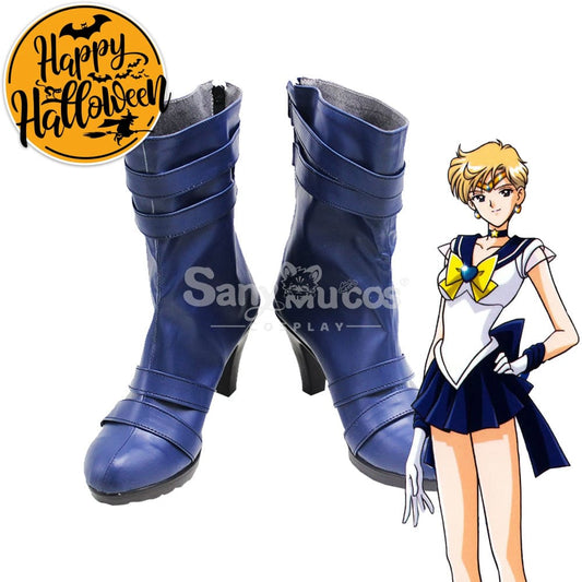 【In Stock】Anime Sailor Moon Cosplay Uranus Haruka Tenou Shoes Boots 1000