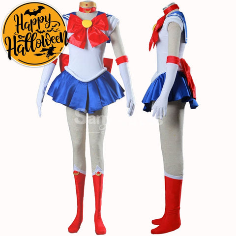 【In Stock】Anime Sailor Moon Cosplay Usagi Tsukino Battle Suit Costume Costumes