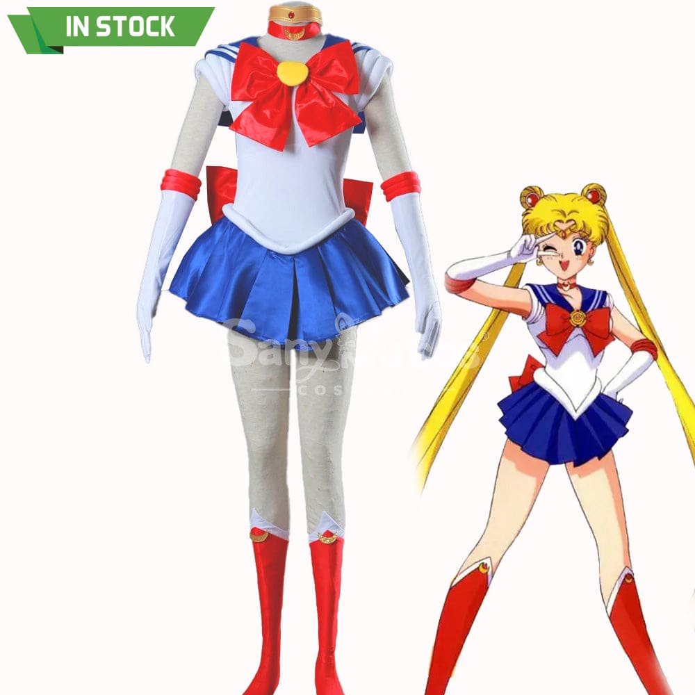 【In Stock】Anime Sailor Moon Cosplay Usagi Tsukino Battle Suit Costume Costumes