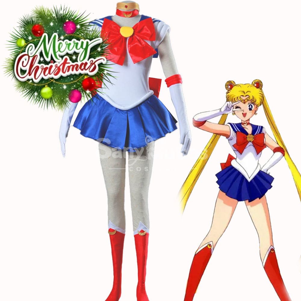 【In Stock】Anime Sailor Moon Cosplay Usagi Tsukino Battle Suit Costume Costumes