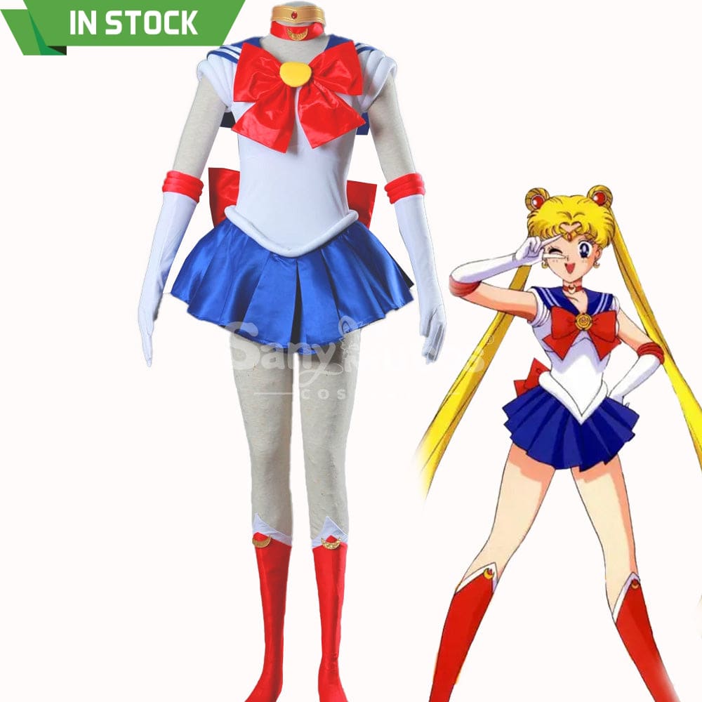 【In Stock】Anime Sailor Moon Cosplay Usagi Tsukino Battle Suit Costume Costumes