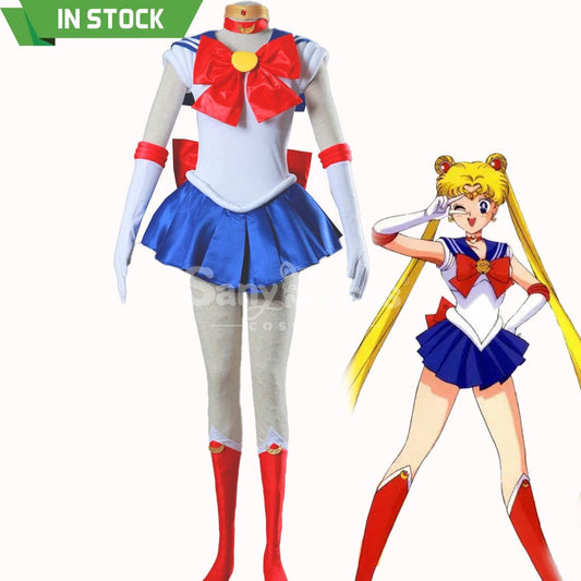 【In Stock】Anime Sailor Moon Cosplay Usagi Tsukino Battle Suit Costume Costumes 1000