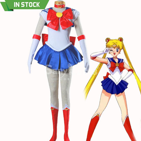 【In Stock】Anime Sailor Moon Cosplay Usagi Tsukino Battle Suit Costume Costumes