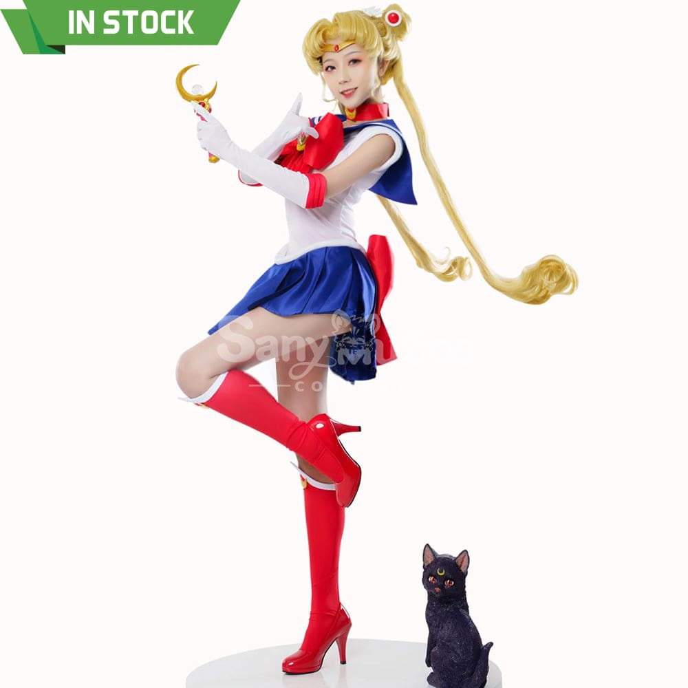 【In Stock】Anime Sailor Moon Cosplay Usagi Tsukino Battle Suit Costume Premium Edition Costumes