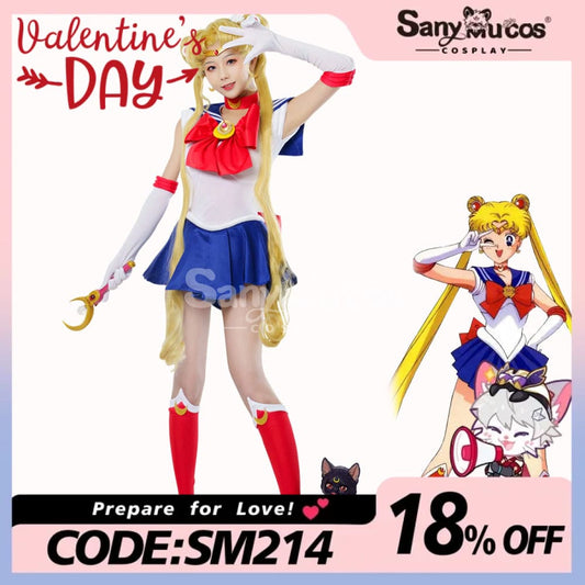 【In Stock】Anime Sailor Moon Cosplay Usagi Tsukino Battle Suit Costume Premium Edition Costumes 1000