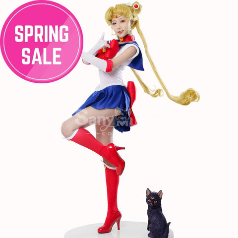 【In Stock】Anime Sailor Moon Cosplay Usagi Tsukino Battle Suit Costume Premium Edition Costumes