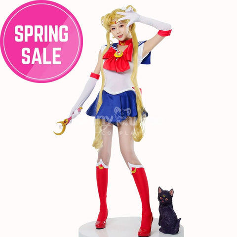 【In Stock】Anime Sailor Moon Cosplay Usagi Tsukino Battle Suit Costume Premium Edition Costumes