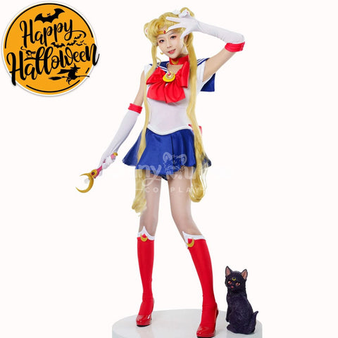 【In Stock】Anime Sailor Moon Cosplay Usagi Tsukino Battle Suit Costume Premium Edition Costumes