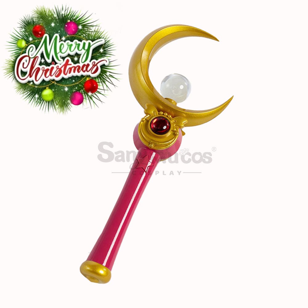 【In Stock】Anime Sailor Moon Cosplay Usagi Tsukino Transformation Rod Prop