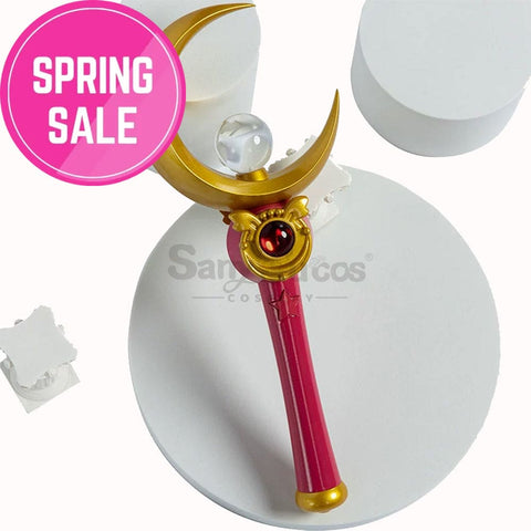 【In Stock】Anime Sailor Moon Cosplay Usagi Tsukino Transformation Rod Prop