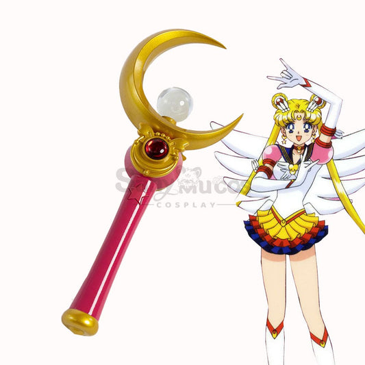 【In Stock】Anime Sailor Moon Cosplay Usagi Tsukino Transformation Rod Prop 1000