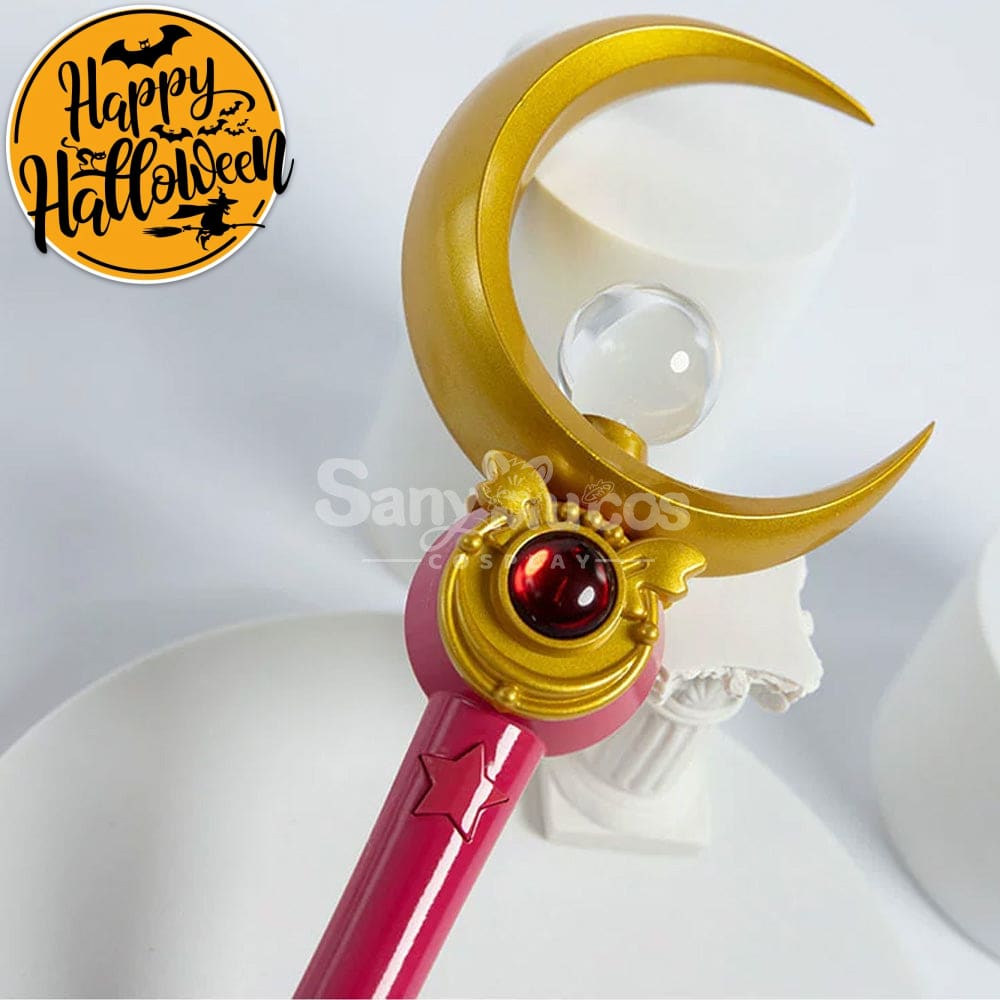 【In Stock】Anime Sailor Moon Cosplay Usagi Tsukino Transformation Rod Prop