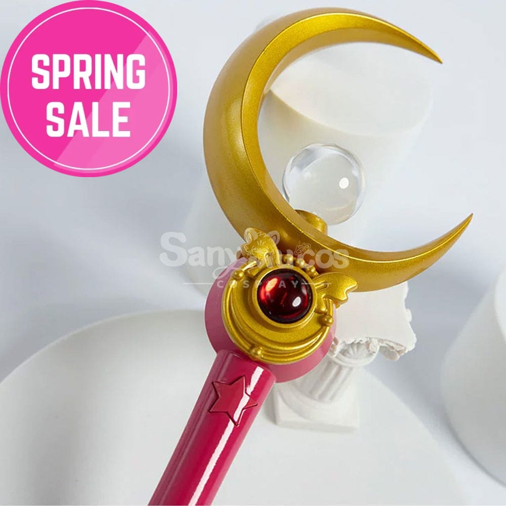 【In Stock】Anime Sailor Moon Cosplay Usagi Tsukino Transformation Rod Prop