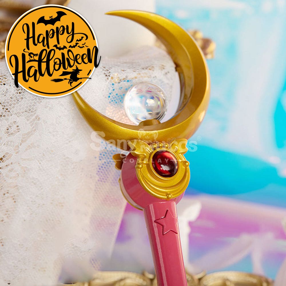 【In Stock】Anime Sailor Moon Cosplay Usagi Tsukino Transformation Rod Prop
