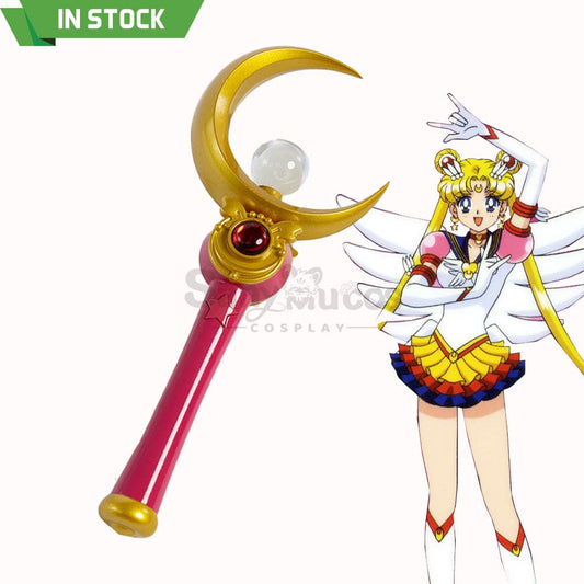 【In Stock】Anime Sailor Moon Cosplay Usagi Tsukino Transformation Rod Prop 1000