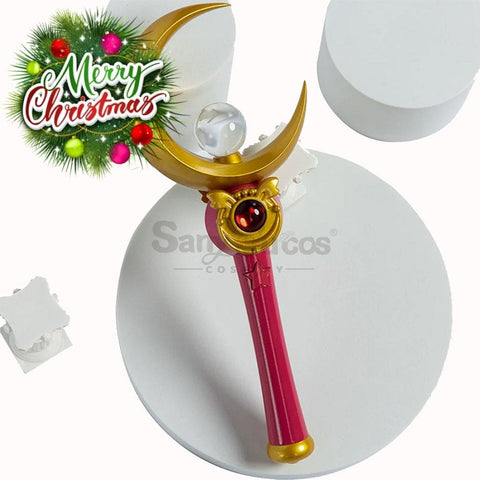 【In Stock】Anime Sailor Moon Cosplay Usagi Tsukino Transformation Rod Prop