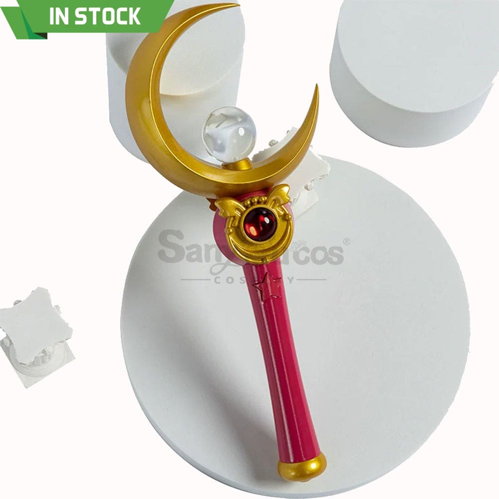 【In Stock】Anime Sailor Moon Cosplay Usagi Tsukino Transformation Rod Prop