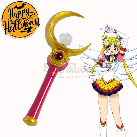 【In Stock】Anime Sailor Moon Cosplay Usagi Tsukino Transformation Rod Prop 1000