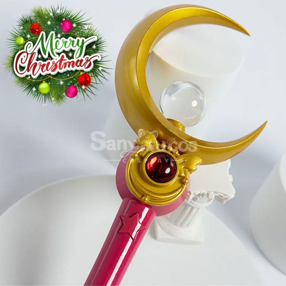 【In Stock】Anime Sailor Moon Cosplay Usagi Tsukino Transformation Rod Prop