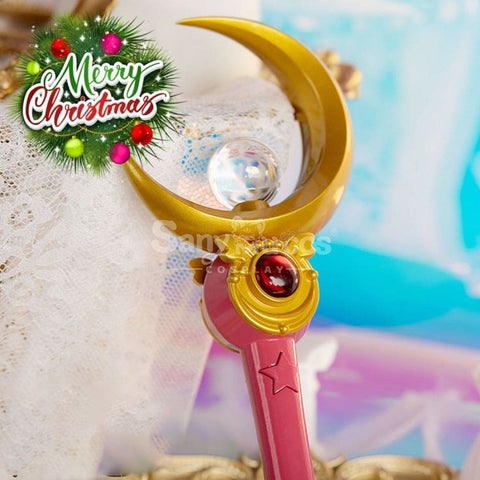 【In Stock】Anime Sailor Moon Cosplay Usagi Tsukino Transformation Rod Prop