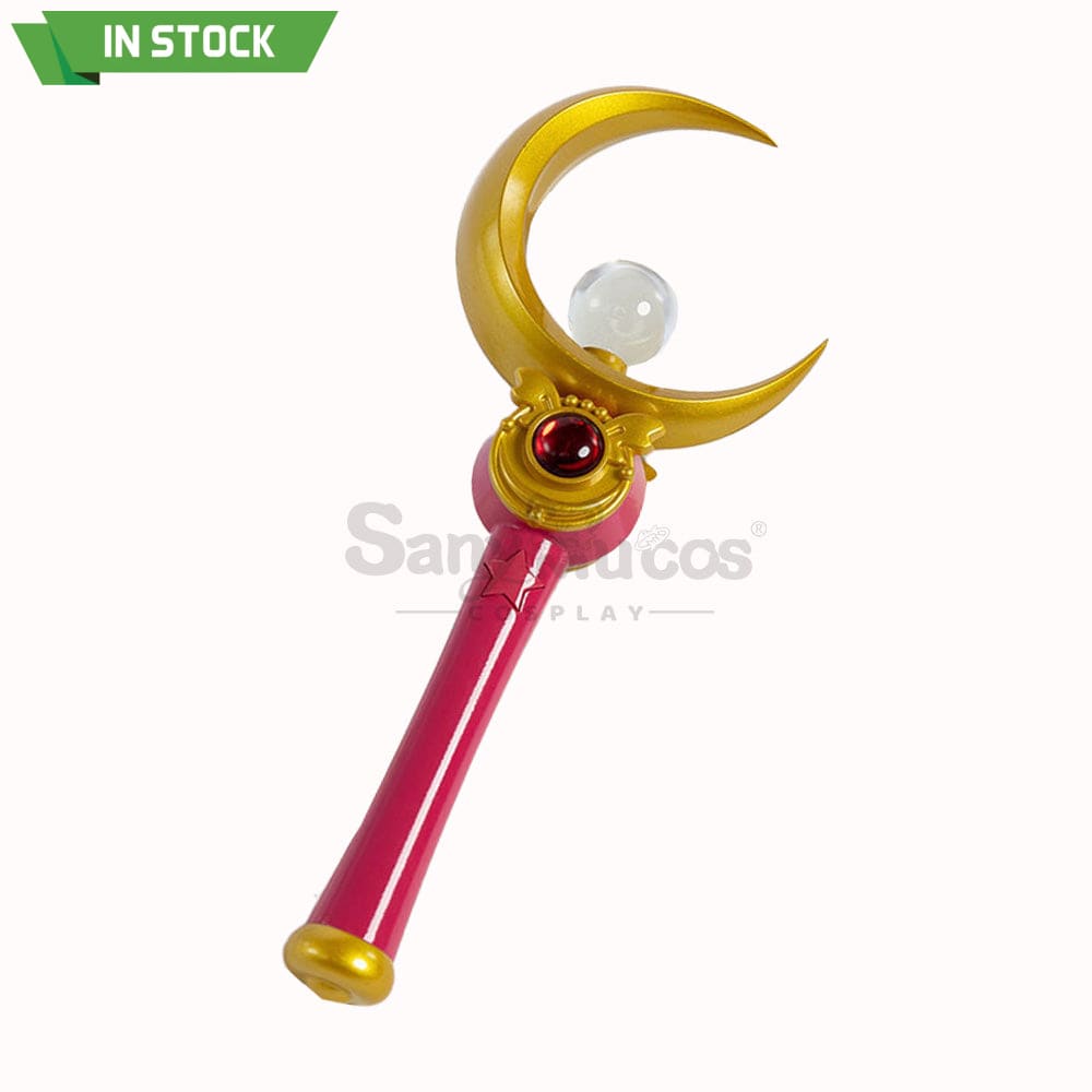 【In Stock】Anime Sailor Moon Cosplay Usagi Tsukino Transformation Rod Prop