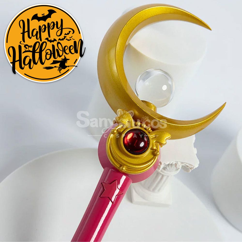 【In Stock】Anime Sailor Moon Cosplay Usagi Tsukino Transformation Rod Prop