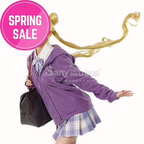 【In Stock】Anime Sailor Moon Cosplay Usagi Tsukino Zipper Hoodie Costume Costumes