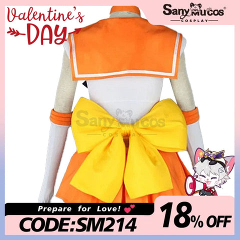 【In Stock】Anime Sailor Moon Cosplay Venus Minako Aino Battle Suit Costume Costumes