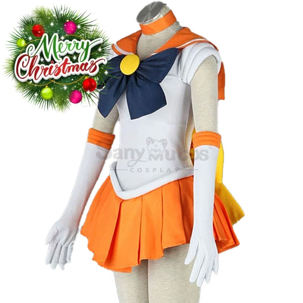 【In Stock】Anime Sailor Moon Cosplay Venus Minako Aino Battle Suit Costume Costumes