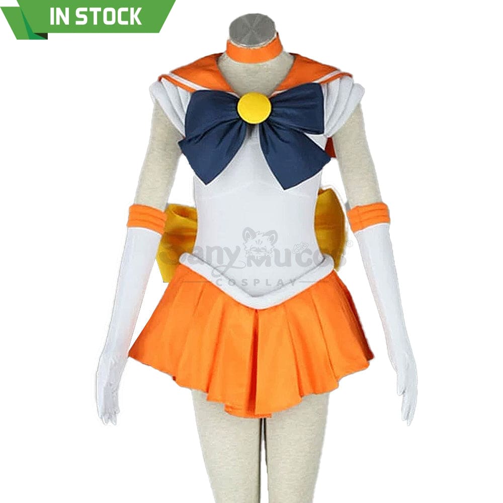 【In Stock】Anime Sailor Moon Cosplay Venus Minako Aino Battle Suit Costume Costumes