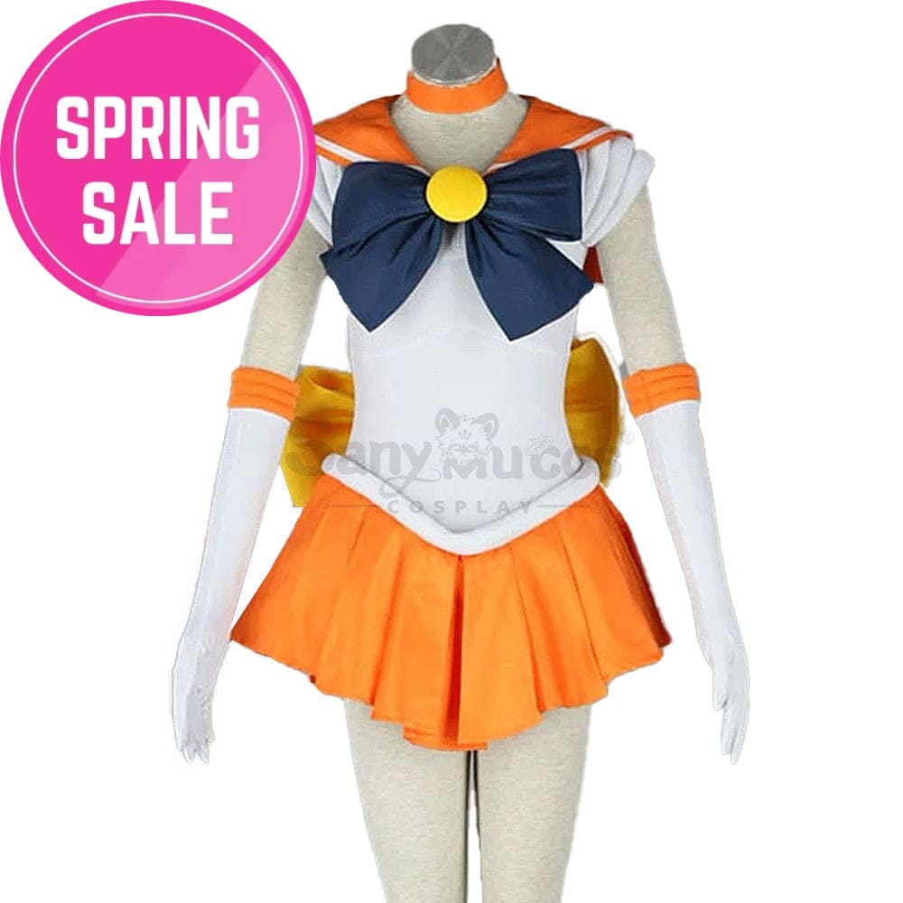 【In Stock】Anime Sailor Moon Cosplay Venus Minako Aino Battle Suit Costume Costumes