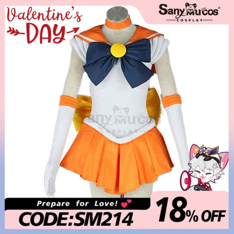 【In Stock】Anime Sailor Moon Cosplay Venus Minako Aino Battle Suit Costume Costumes