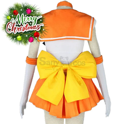 【In Stock】Anime Sailor Moon Cosplay Venus Minako Aino Battle Suit Costume Costumes