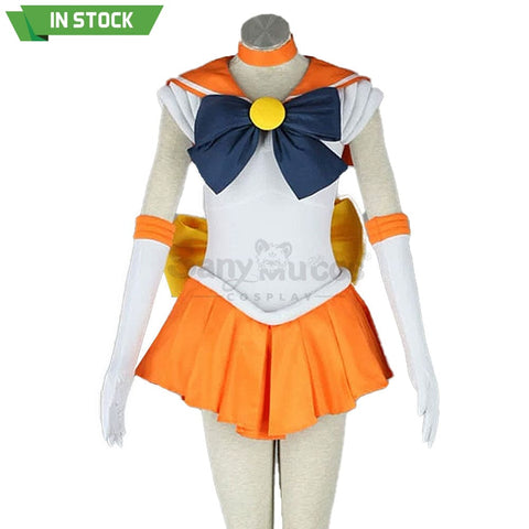 【In Stock】Anime Sailor Moon Cosplay Venus Minako Aino Battle Suit Costume Costumes