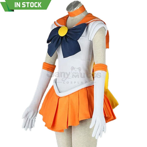 【In Stock】Anime Sailor Moon Cosplay Venus Minako Aino Battle Suit Costume Costumes