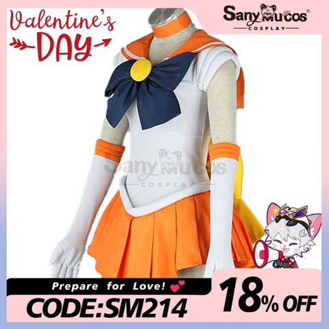 【In Stock】Anime Sailor Moon Cosplay Venus Minako Aino Battle Suit Costume Costumes