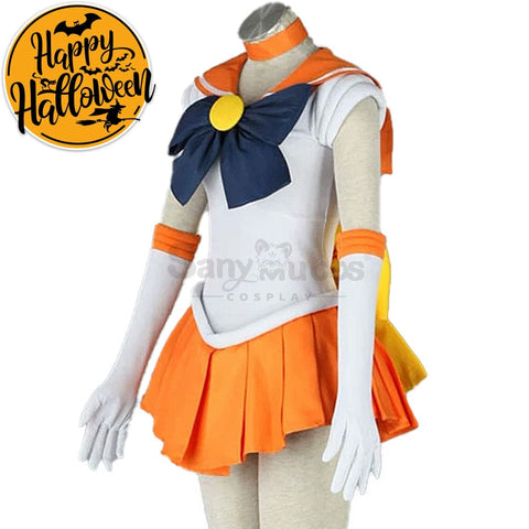 【In Stock】Anime Sailor Moon Cosplay Venus Minako Aino Battle Suit Costume Costumes