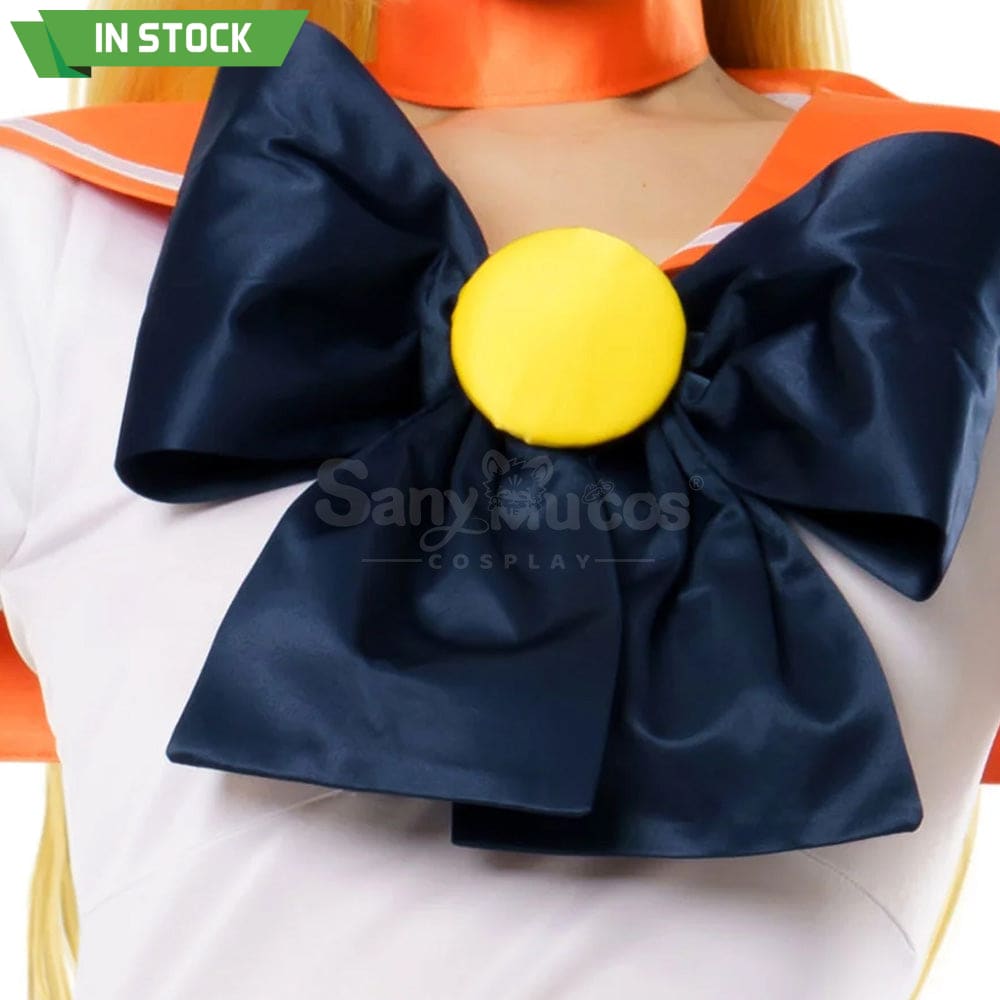 【In Stock】Anime Sailor Moon Cosplay Venus Minako Aino Battle Suit Costume Premium Edition Costumes