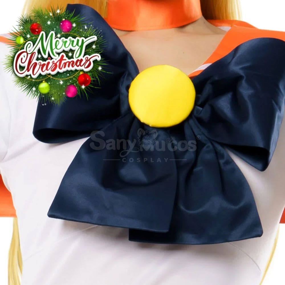 【In Stock】Anime Sailor Moon Cosplay Venus Minako Aino Battle Suit Costume Premium Edition Costumes