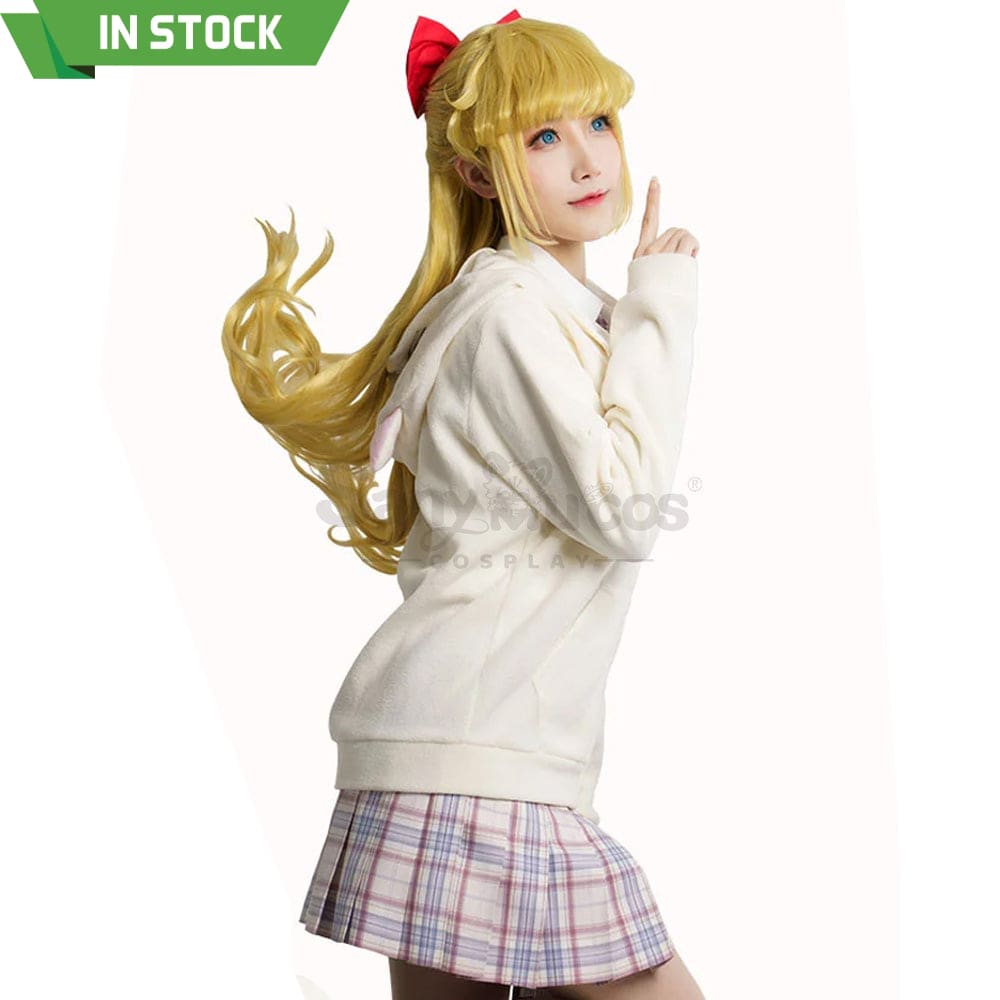 【In Stock】Anime Sailor Moon Cosplay Venus Minako Aino Zipper Hoodie Costume Costumes