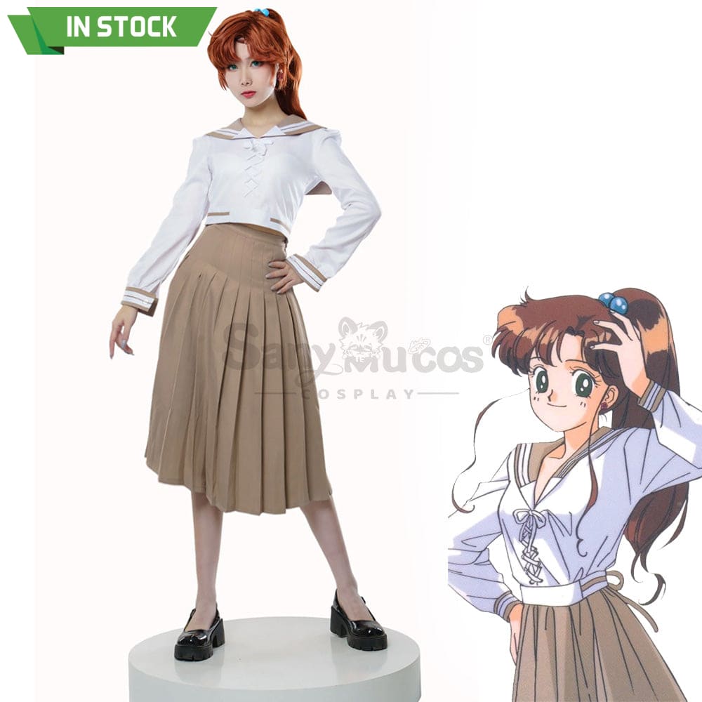 【In Stock】Anime Sailor Moon Crystal Cosplay Jupiter Makoto Kino Uniform Costume Costumes