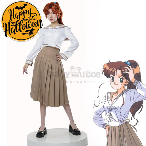 【In Stock】Anime Sailor Moon Crystal Cosplay Jupiter Makoto Kino Uniform Costume Costumes