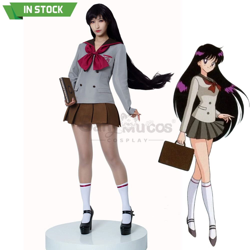 【In Stock】Anime Sailor Moon Crystal Cosplay Mars Rei Hino Uniform Costume Costumes