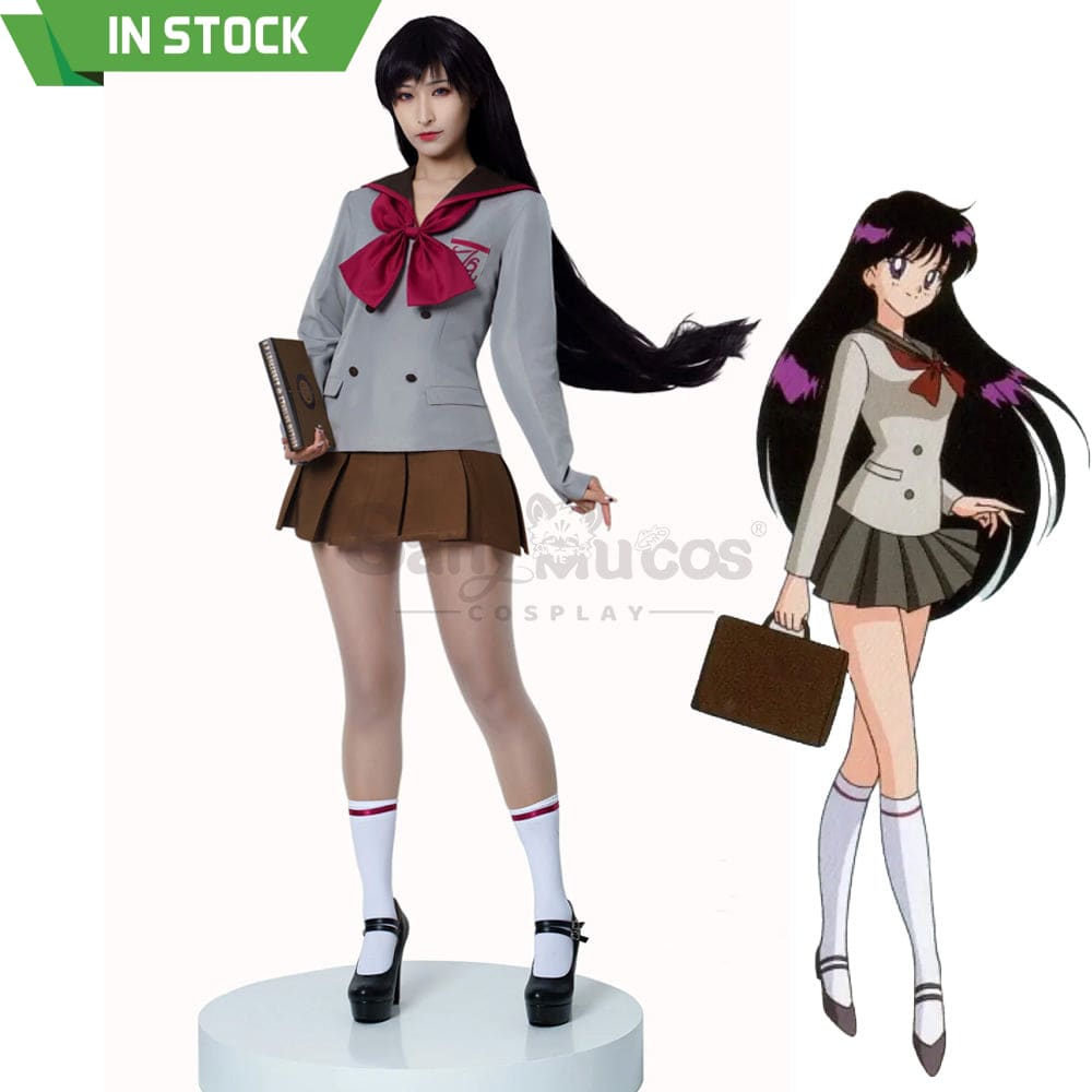 【In Stock】Anime Sailor Moon Crystal Cosplay Mars Rei Hino Uniform Costume Costumes