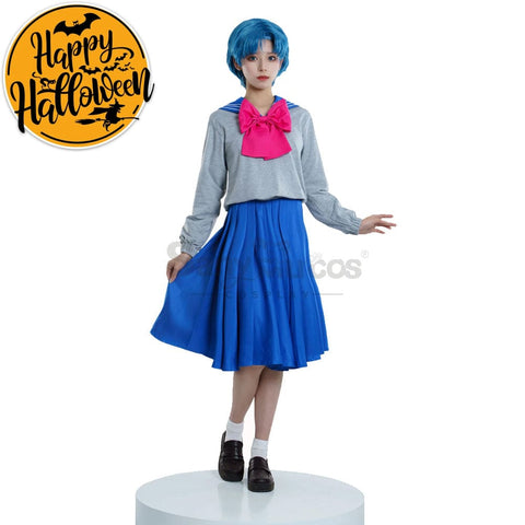 【In Stock】Anime Sailor Moon Crystal Cosplay Mercury Ami Mizuno Uniform Costume Costumes