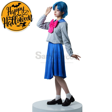 【In Stock】Anime Sailor Moon Crystal Cosplay Mercury Ami Mizuno Uniform Costume Costumes