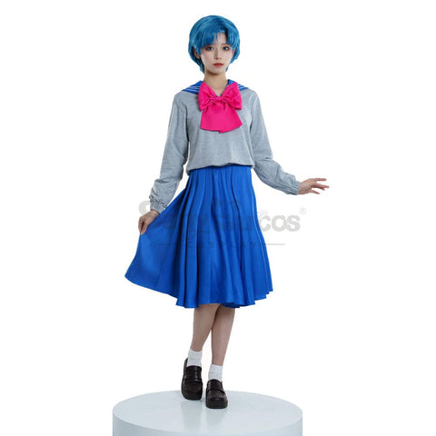 【In Stock】Anime Sailor Moon Crystal Cosplay Mercury Ami Mizuno Uniform Costume Costumes