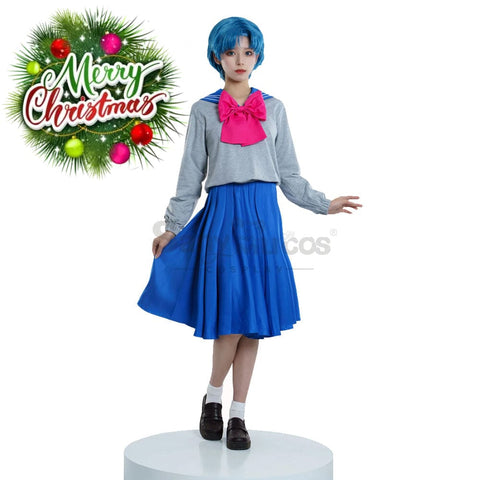 【In Stock】Anime Sailor Moon Crystal Cosplay Mercury Ami Mizuno Uniform Costume Costumes