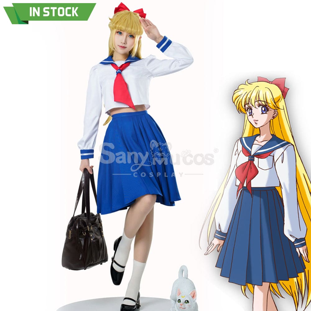 【In Stock】Anime Sailor Moon Crystal Cosplay Venus Minako Aino Uniform Costume Costumes